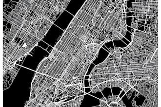 redraw any town,city,country map on autocad or illustrator