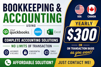 bookkeeping and accounting quickbooks, xero, excel