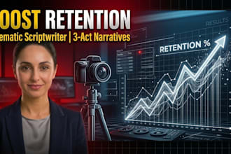 write high retention cinematic youtube scripts with 3 act structure