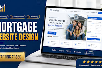 design a professional mortgage broker website that generates leads