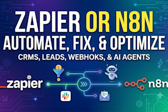 fix, create, and optimize your zapier or n8n automations