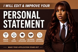 edit and proofread medical school, residency or fellowship personal statement