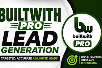 do lead generation, ecommerce and business leads with builtwith pro