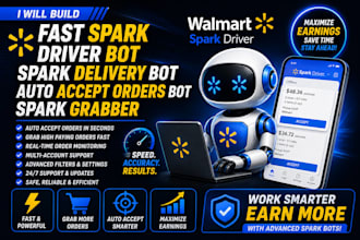 build amazon driver bot instacart bot doordash bot spark driver bot uber bot