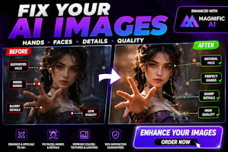 fix ai image flaws and enhance details using magnific ai