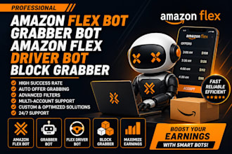 build amazon flex bot doordash bot instacart bot spark driver bot