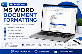 do professional ms word formatting