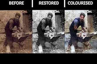 restore, repair and colourise your old photos