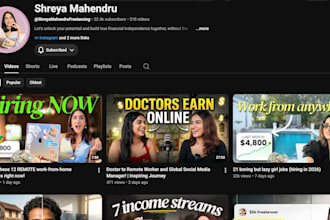 do professional video editing and content strategy as well