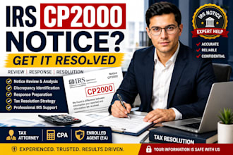 resolve your irs cp2000 notice as a tax attorney CPA