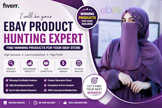 do ebay product hunting and winning product research