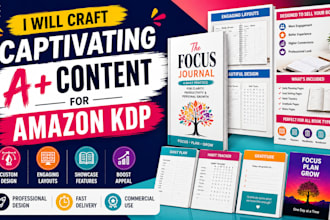 craft captivating a plus content for amazon KDP