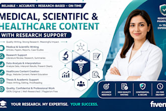 write medical, scientific and healthcare content