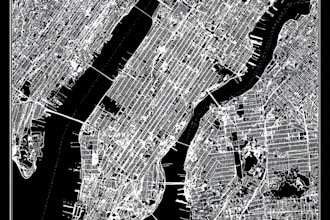 design a custom city map, wall poster, any city, any color