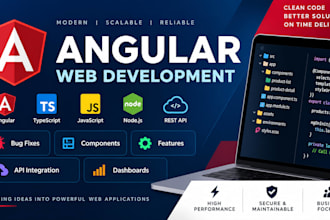 develop and fix angular web applications