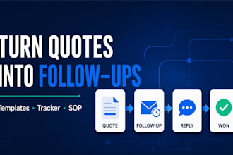 write sales follow up emails and a lead tracker