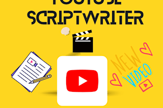be your youtube scriptwriter for your channel videos