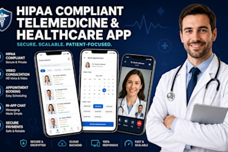 develop healthcare mobile app wellness app fitness app with website
