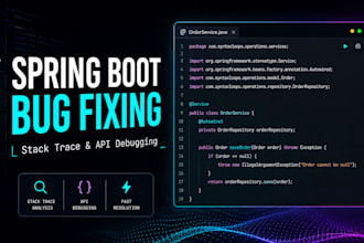 fix bugs and resolve errors in your java spring boot application