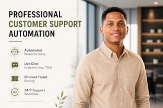 set up and automate your livechat and chatbot system