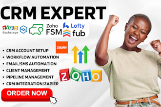 setup zoho crm zoho fsm zoho backstage zoho sites zoho commerce automation