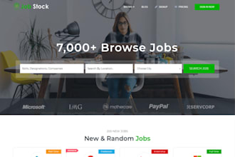 build recruitment website, job portal staffing web, healthcare job website