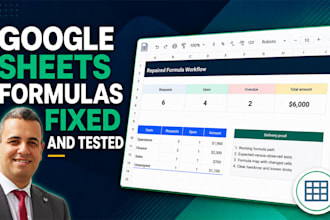 fix google sheets formulas and automate one business workflow