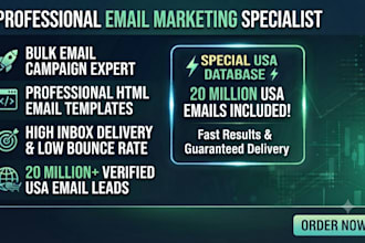 do bulk active email blast, email marketing campaign