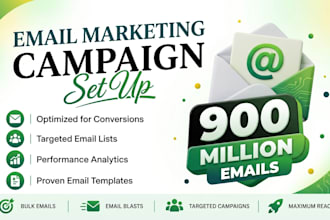 900 million bulk email blast, blast email and email marketing campaign