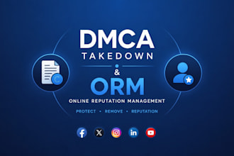 provide dmca takedown and online reputation management services