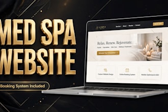 design a modern med spa website