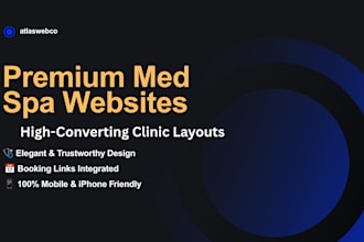 design a modern med spa website