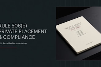 draft US attorney rule 506b private placement and compliance docs