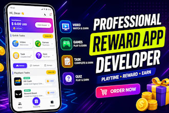 develop a playtime reward loyalty incentive earning app