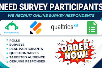recruit survey participants to fill online survey questionnaires
