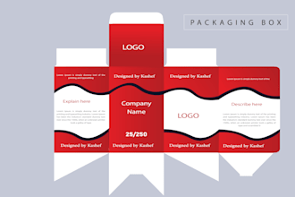create a professional box packaging template