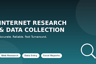 do internet research and data collection for you