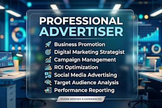 a professional advertiser and promote your buisness