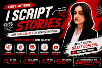 write a youtube video script that hooks and retains