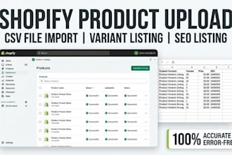 do shopify product upload csv file import bulk product upload seo listing