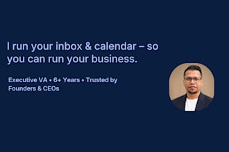 be your executive assistant for inbox and calendar ops