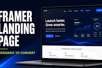 design a conversion focused framer landing page