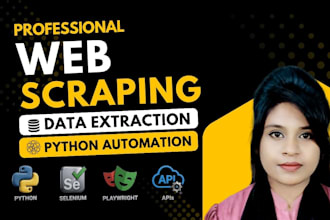 scrape websites using python, beautifulsoup and selenium