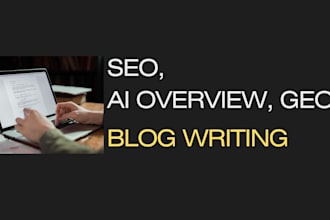 write blogs that rank on google, ai overviews, and GEO for ecommerce brands
