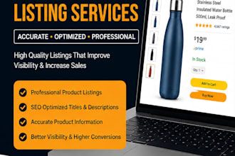 create and optimize amazon product listings