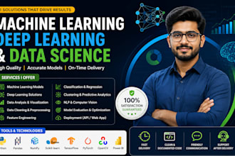 do machine learning, deep learning, data science and ai projects in python
