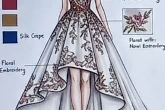 design creative dresses and fashion sketches