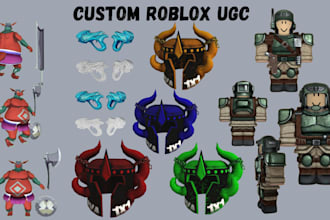 custom roblox ugc, roblox accessories, roblox clothing, wearable assets, hair