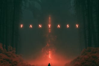 create dark fantasy art illustration for albums cover