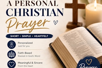 write a short and personal christian prayer for you